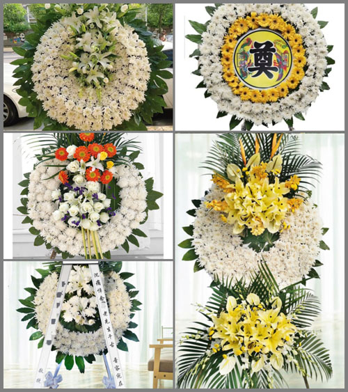 安徽黄山市歙县北岸镇蔡坞村花圈速递